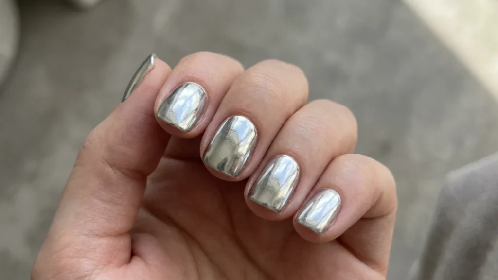 Chrome and Metallic Nails