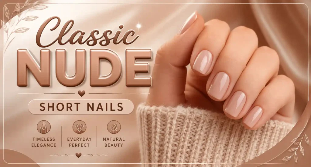 Classic Nude Short Nails