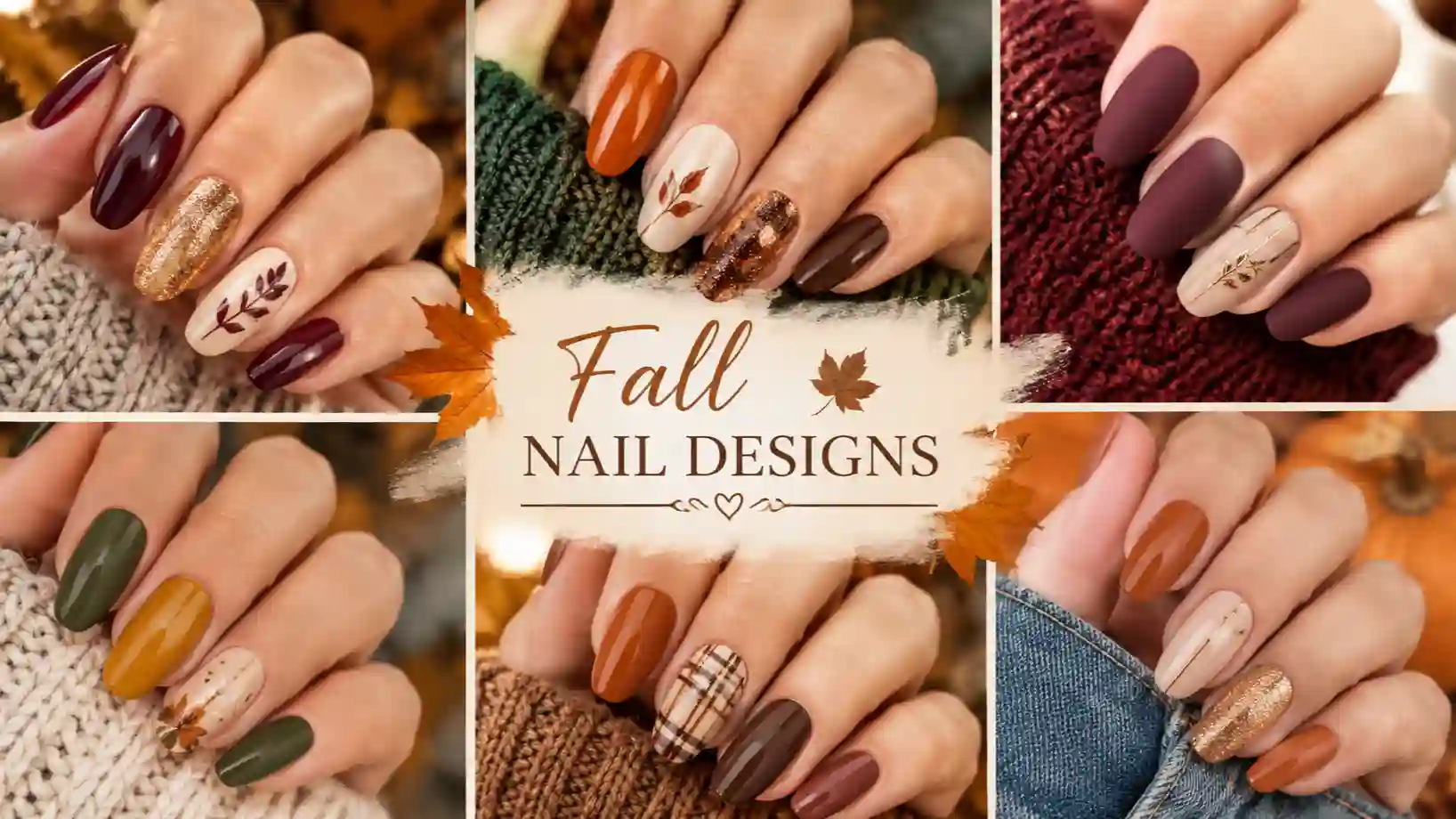 Fall nail design
