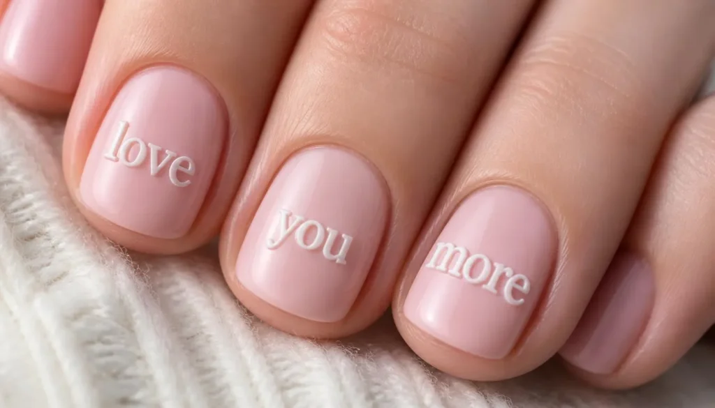 Soft Pink Short Nails