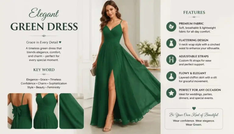 Green Dress: Styles, Shades, Outfit Ideas & Styling Tips