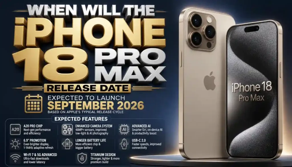 When Will the iPhone 18 Pro Max Come Out