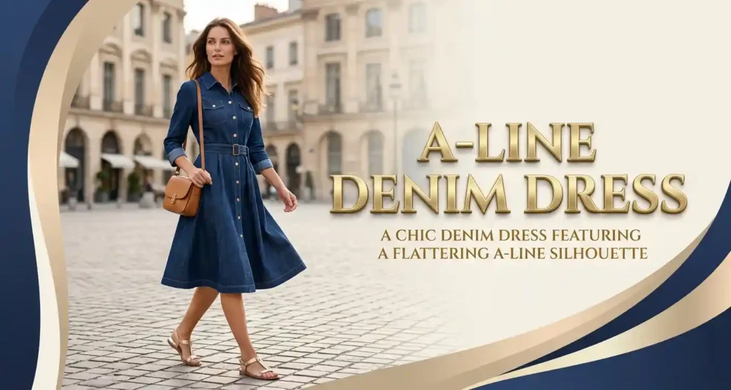A-Line Denim Dress