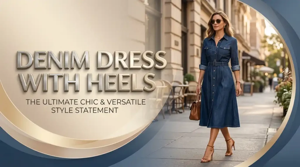 Denim Dress With Heels