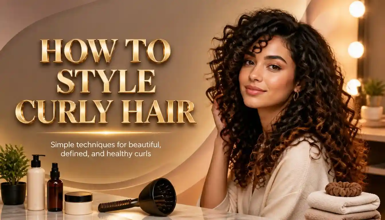 how to style curly hair