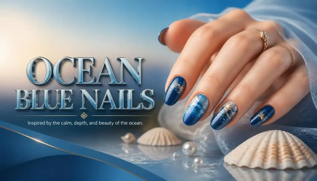 Ocean Blue Nails