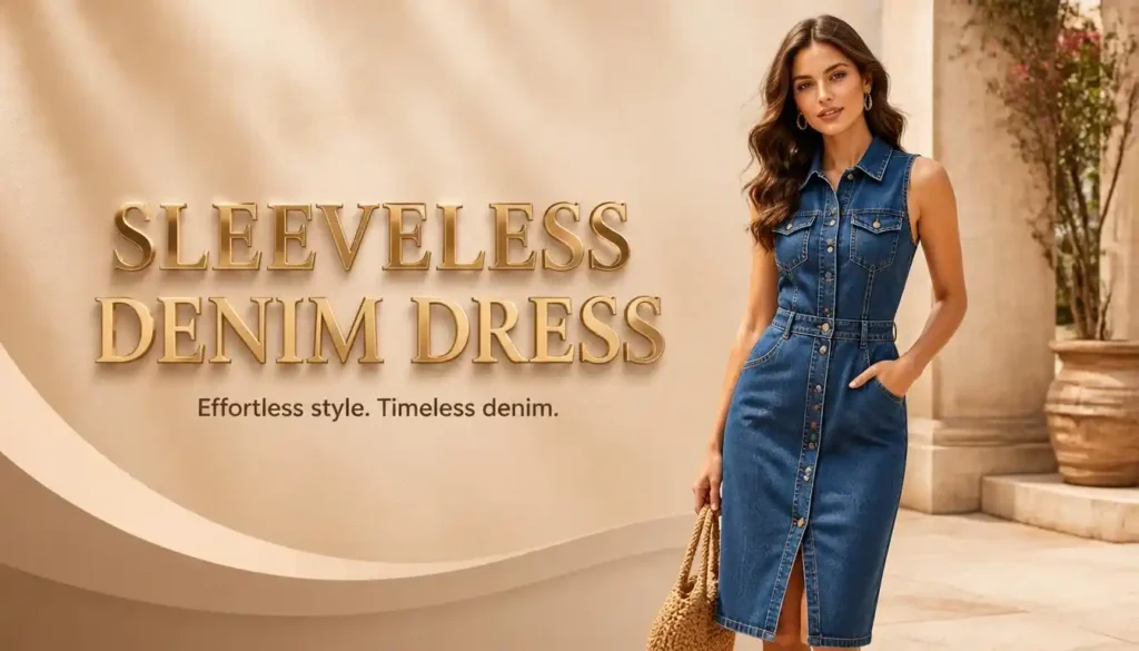 Sleeveless Denim Dress