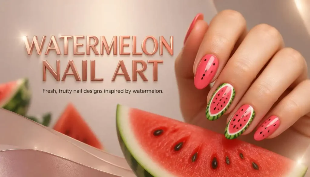 Watermelon Nail Art